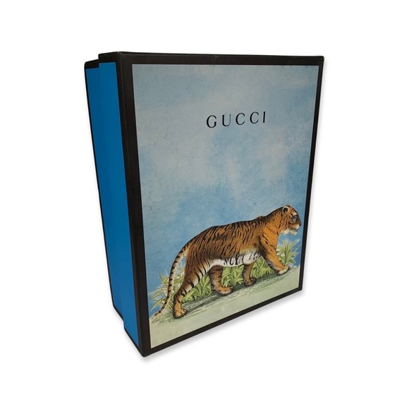 Gucci Ghost Red White and Navy High Top Leather Sneakers - Picture 13 of 16